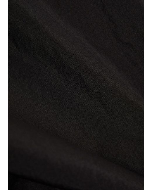 Picante Black Boxy Nylon Track Jacket for men