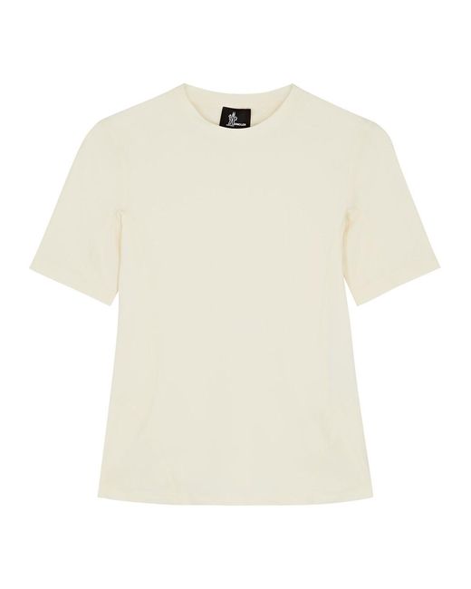3 MONCLER GRENOBLE White Day-namic Stretch-jersey T-shirt