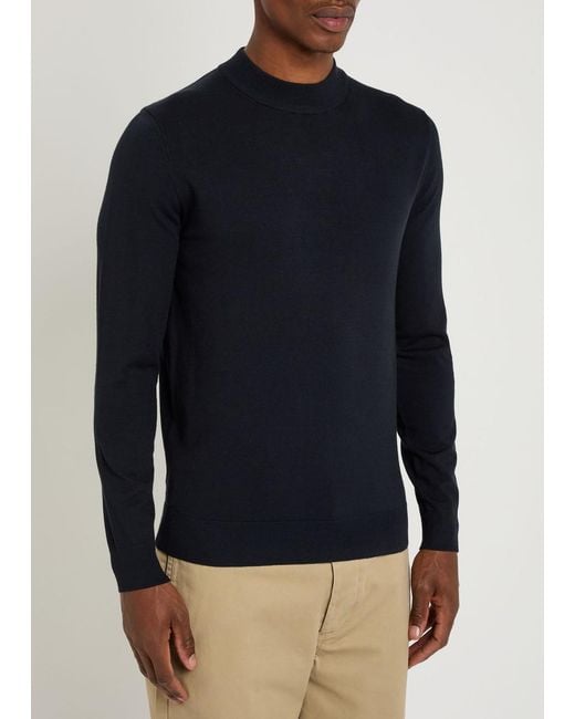 Raith Blue Noah Knit Jumper for men