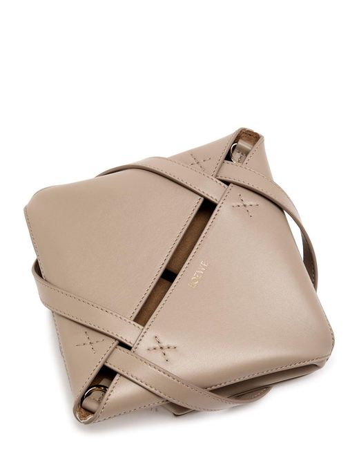 Loewe Natural Puzzle Fold Mini Leather Tote