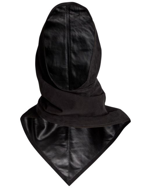Nour Hammour Black Suede Head Scarf