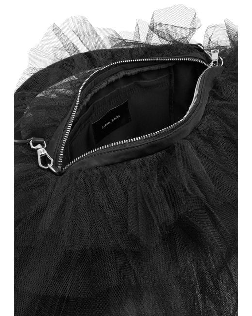 Simone Rocha Black Frilly Tutu Nylon Shoulder Bag