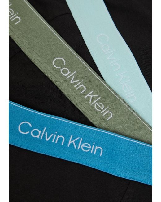 Calvin Klein Black Icon Stretch-Cotton Trunks for men