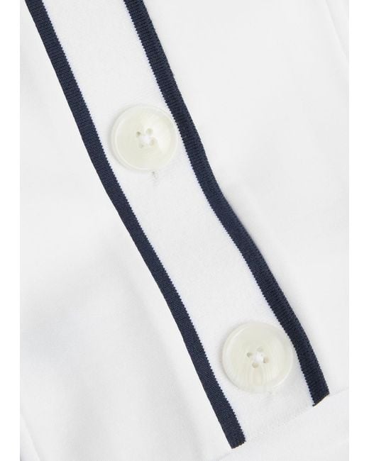 Varley Blue Decker Off Court Stretch-Jersey Cardigan