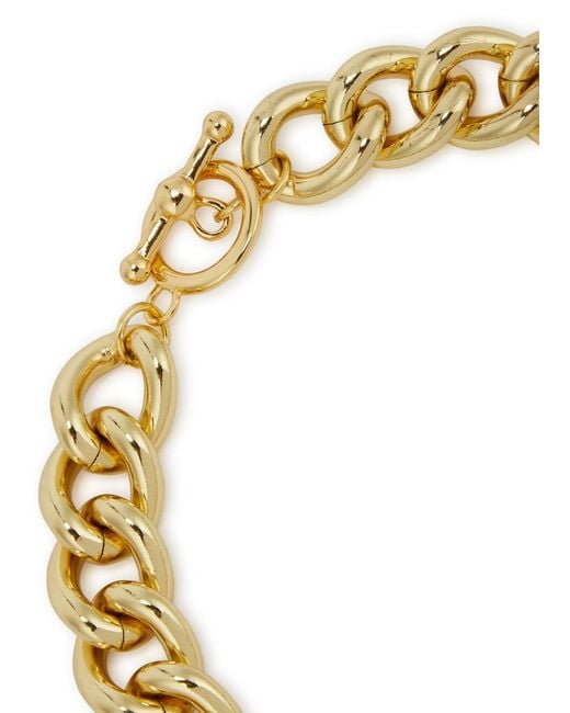Kenneth Jay Lane Metallic Chunky Chain Necklace