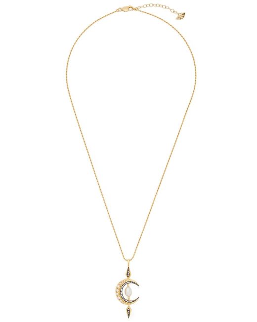 Missoma Metallic X Harris Reed Crescent Moon 18Kt Vermeil Necklace