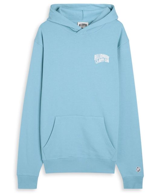 BBCICECREAM Blue Small Arch Logo Hooded Cotton Sweatshirt for men