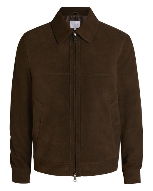 Raith Brown Bruno Suede Jacket for men
