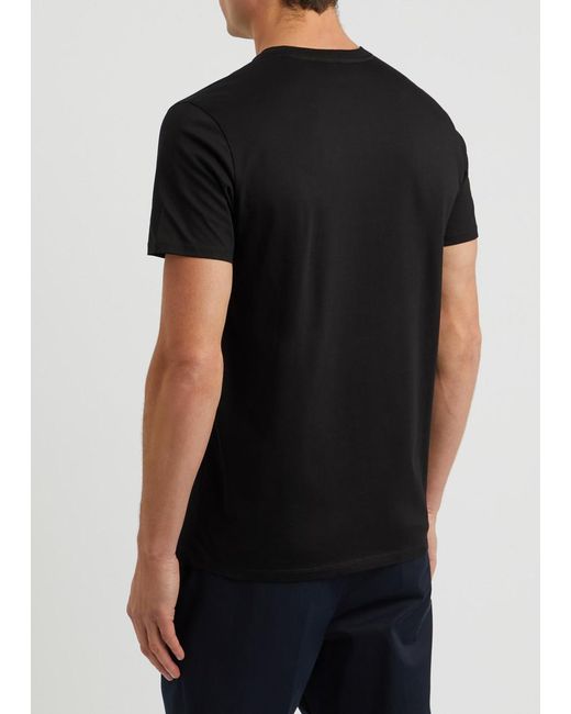 Sandbanks Black Logo Cotton T-Shirt for men