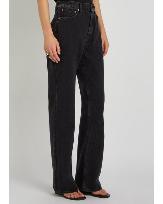 Agolde Blue Leena Flared-Leg Jeans