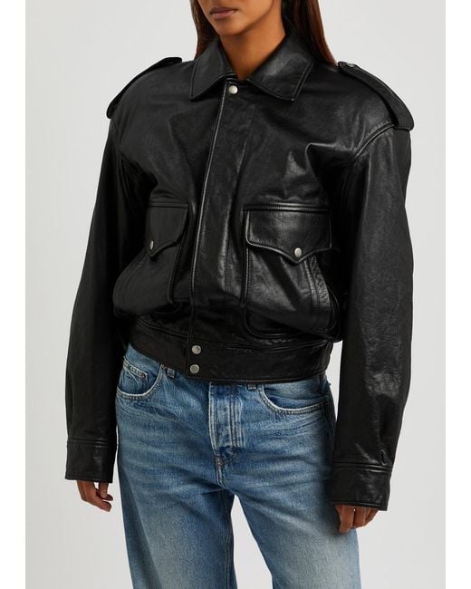 Saint Laurent Black Leather Jacket