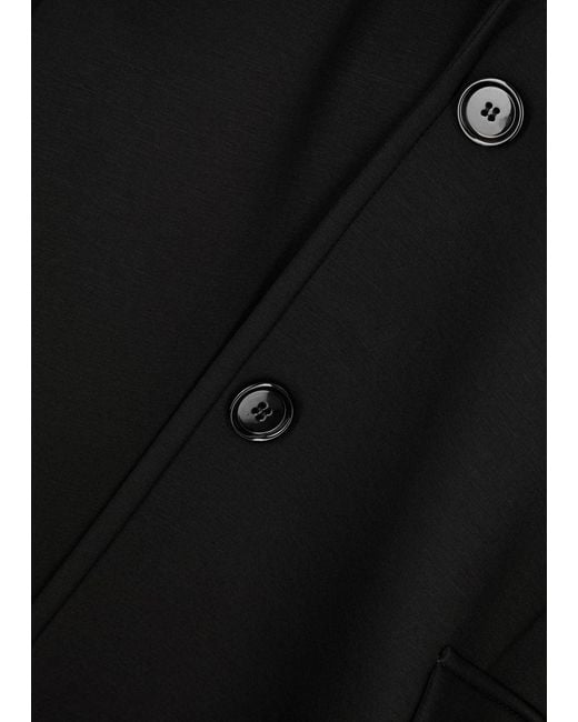 Max Mara Black Radice Jersey Coat