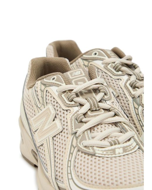 New Balance White 740 Panelled Mesh Sneakers