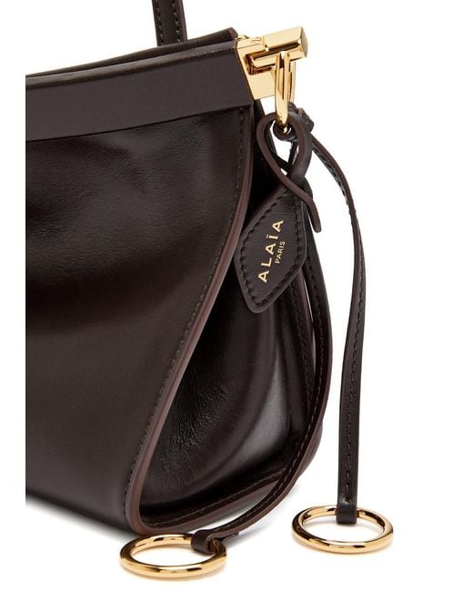 Alaïa Black East West Medium Leather Shoulder Bag