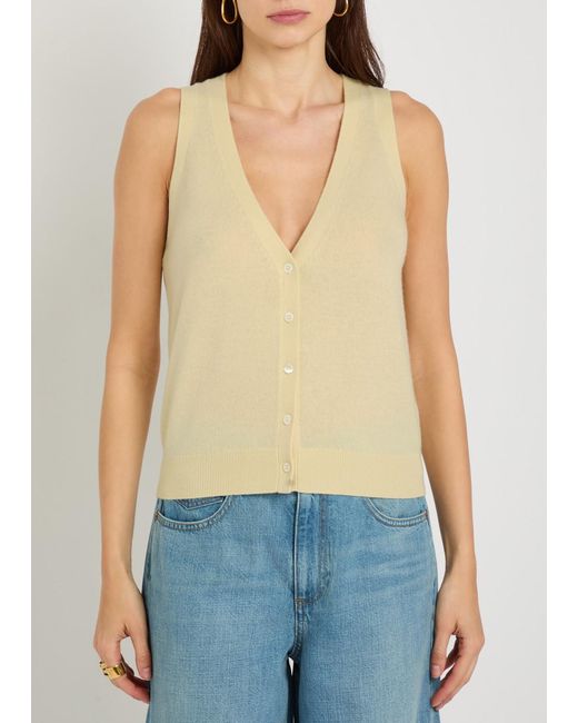 PAIGE Natural Anika Cashmere Vest