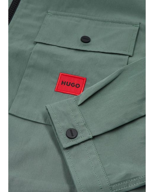 HUGO Green Cotton-Blend Overshirt for men
