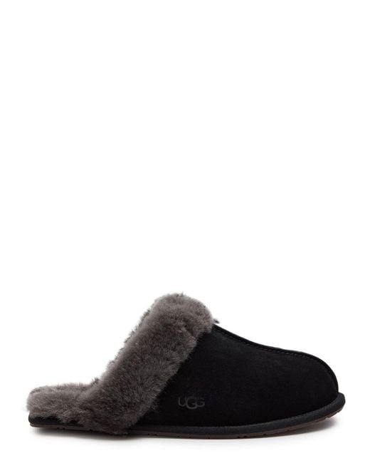 Ugg Black Scuffette Ii Suede Slippers