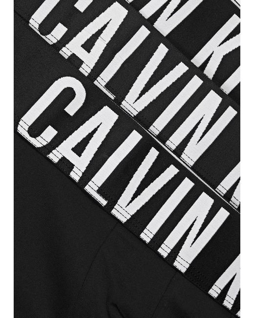 Calvin Klein Black Intense Power Stretch-jersey Boxer Briefs for men