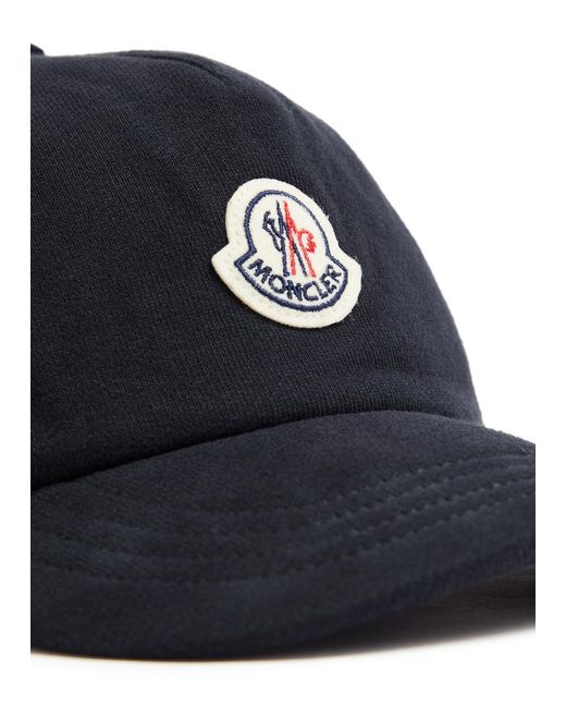 Moncler Blue Logo Cotton Cap for men