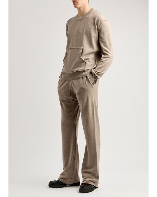 Maison Margiela Natural Straight-Leg Wool-Blend Trousers for men
