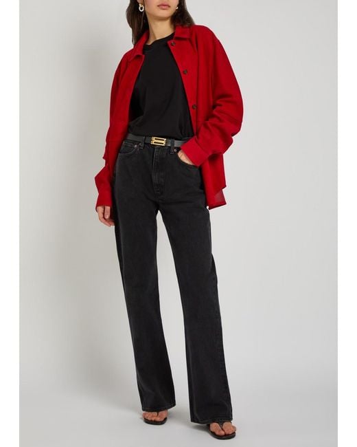 Agolde Blue Leena Flared-Leg Jeans