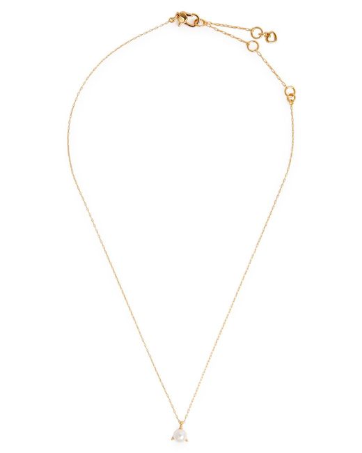 Kate Spade White Brilliant Statements Gold-plated Necklace