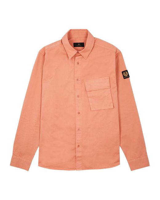 Belstaff Pink Cotton Shirt for men