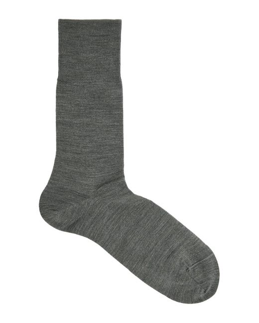 Falke Gray Airport Wool-blend Socks for men