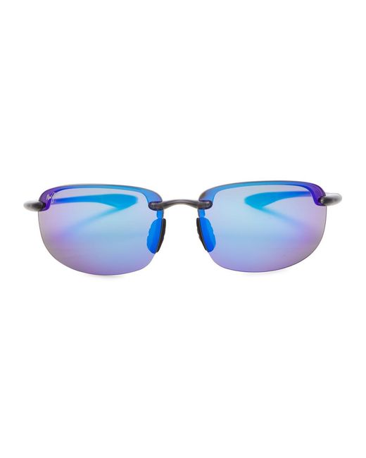 Maui Jim Blue Ho'okipa Rimless Wrap-around Sunglasses for men