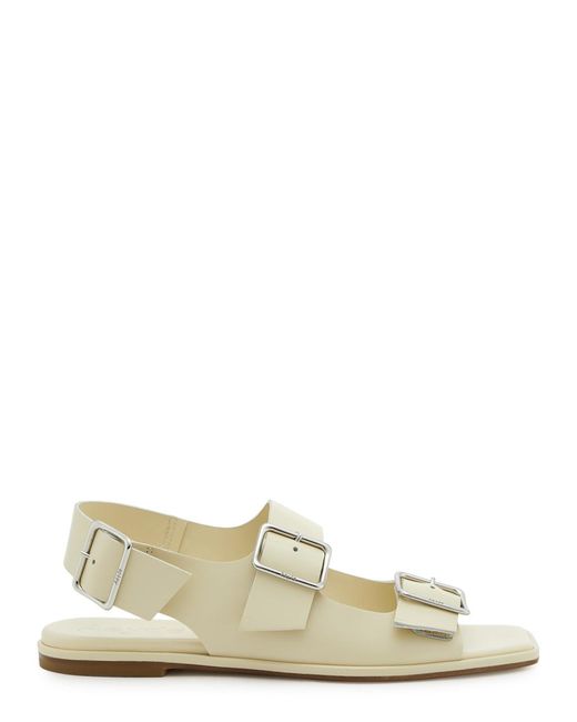 Aeyde White Tekla Leather Sandals