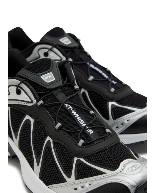 Salomon Black Xt-Whisper Panelled Mesh Sneakers for men