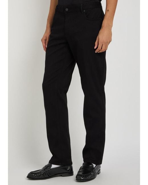 Emporio Armani Black J06 Slim-Leg Jeans for men
