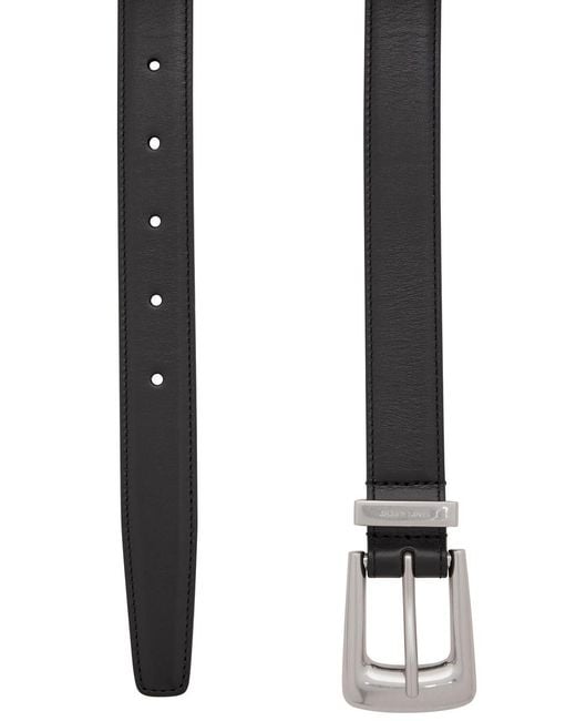 Saint Laurent Black Leather Belt for men