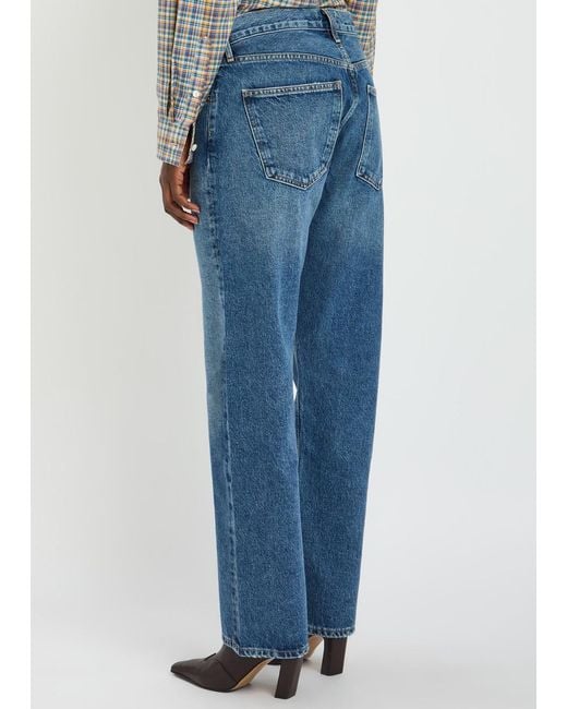 Agolde Blue 90's Straight-Leg Jeans