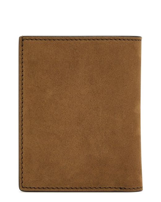 Tom Ford Brown Nubuck Card Holder for men