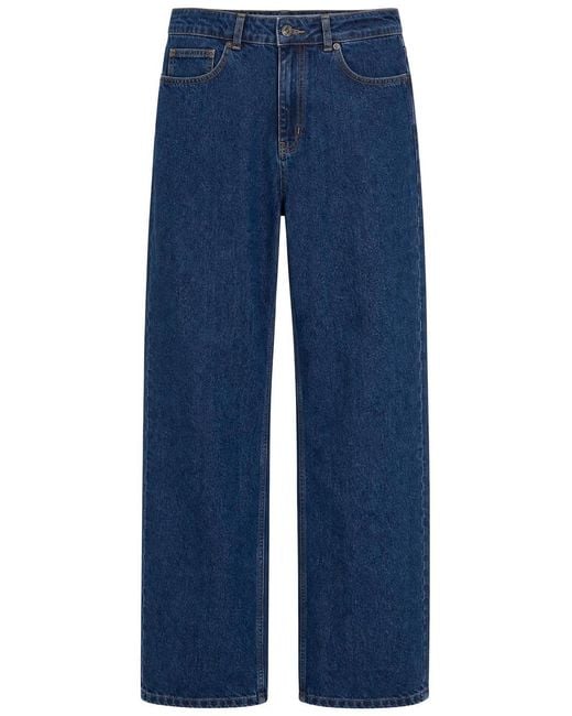 Percival Blue Relaxed Straight-Leg Jeans for men
