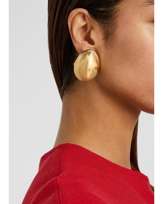 Jacquemus Natural Les Bouclés Raisin Brushed Drop Earrings