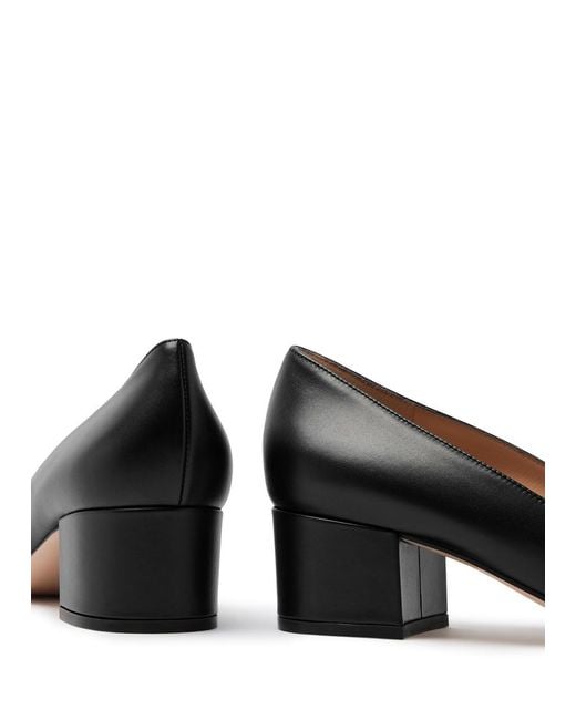 Gianvito Rossi Black Piper 45 Leather Pumps