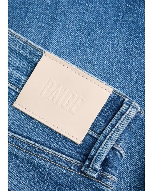 PAIGE Blue Anessa Wide-Leg Jeans
