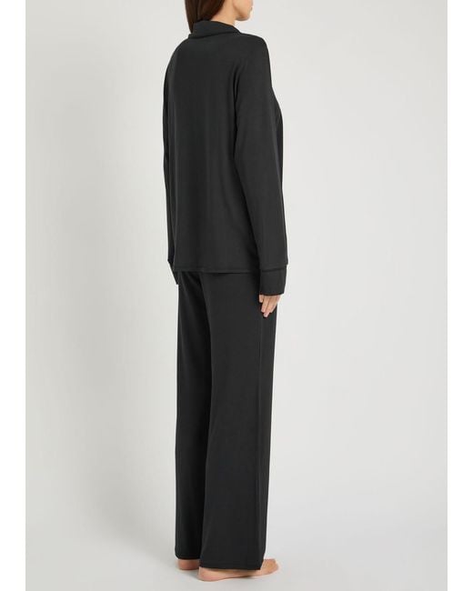Skims Black Jersey Pyjama Set