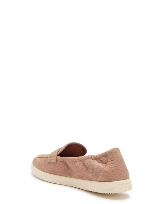 Tory Burch Pink Ballet Sport Embossed Nubuck Loafers
