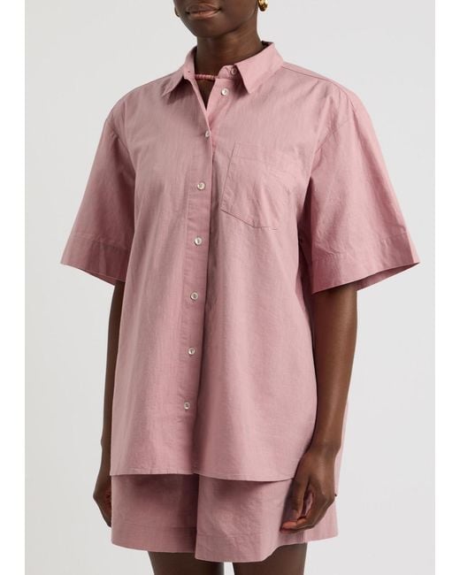 Skall Studio Pink Aggie Cotton-Blend Shirt