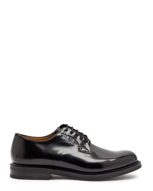 Church's Black Shannon 2.0 Glossed Leather Derby Shoes for men