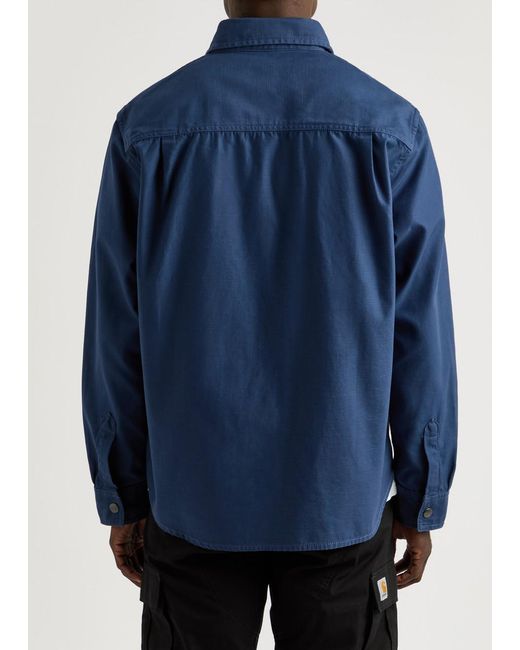 Carhartt Blue Hayworth Cotton Overshirt for men