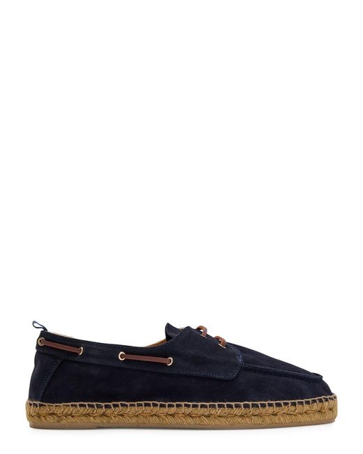 Castaner Blue Nemo T Suede Espadrille Loafers for men