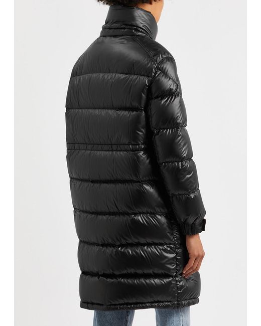 Moncler Black Meillon Quilted Shell Parka