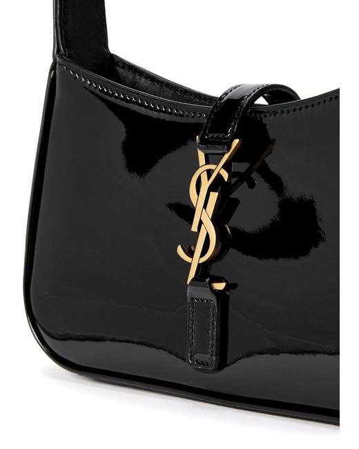Saint Laurent Black Le 5 À 7 Mini Patent Leather Shoulder Bag