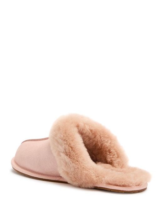 Ugg Pink Scuffette Ii Suede Slippers