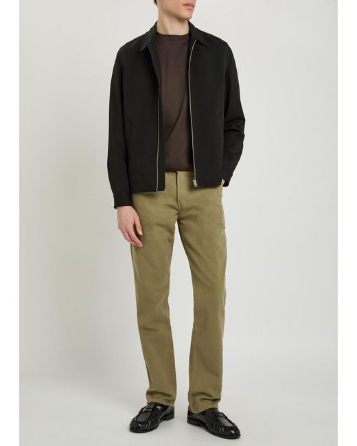 Citizens of Humanity Green Elijah Straight-Leg Stretch-Twill Trousers for men