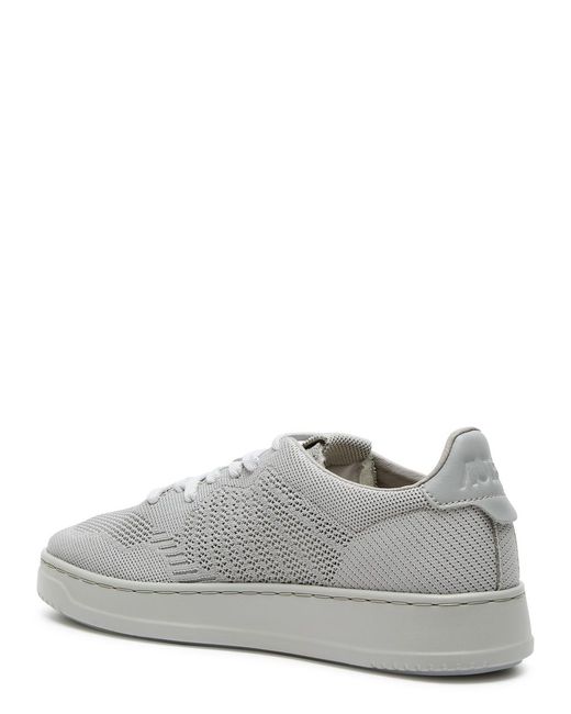 Autry Gray Easeknit Medalist Knitted Sneakers for men